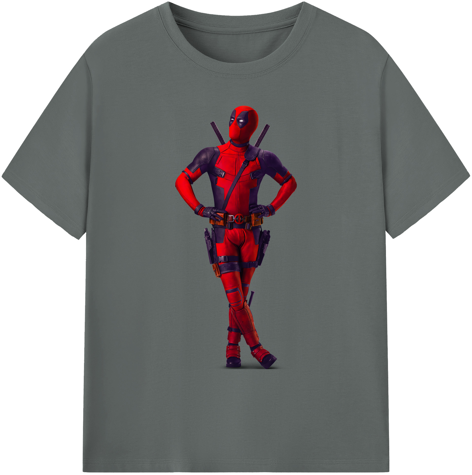 （画像用） Deadpool デッドプール 綿100％ メンズ半袖Tシャツ｜肌触りやわらか＆通気性